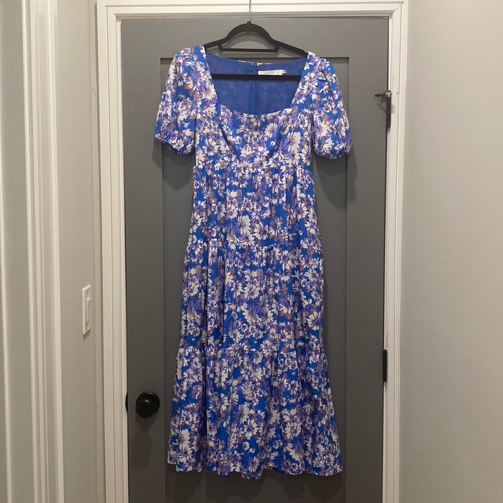 ASTR square neck midi dress size S